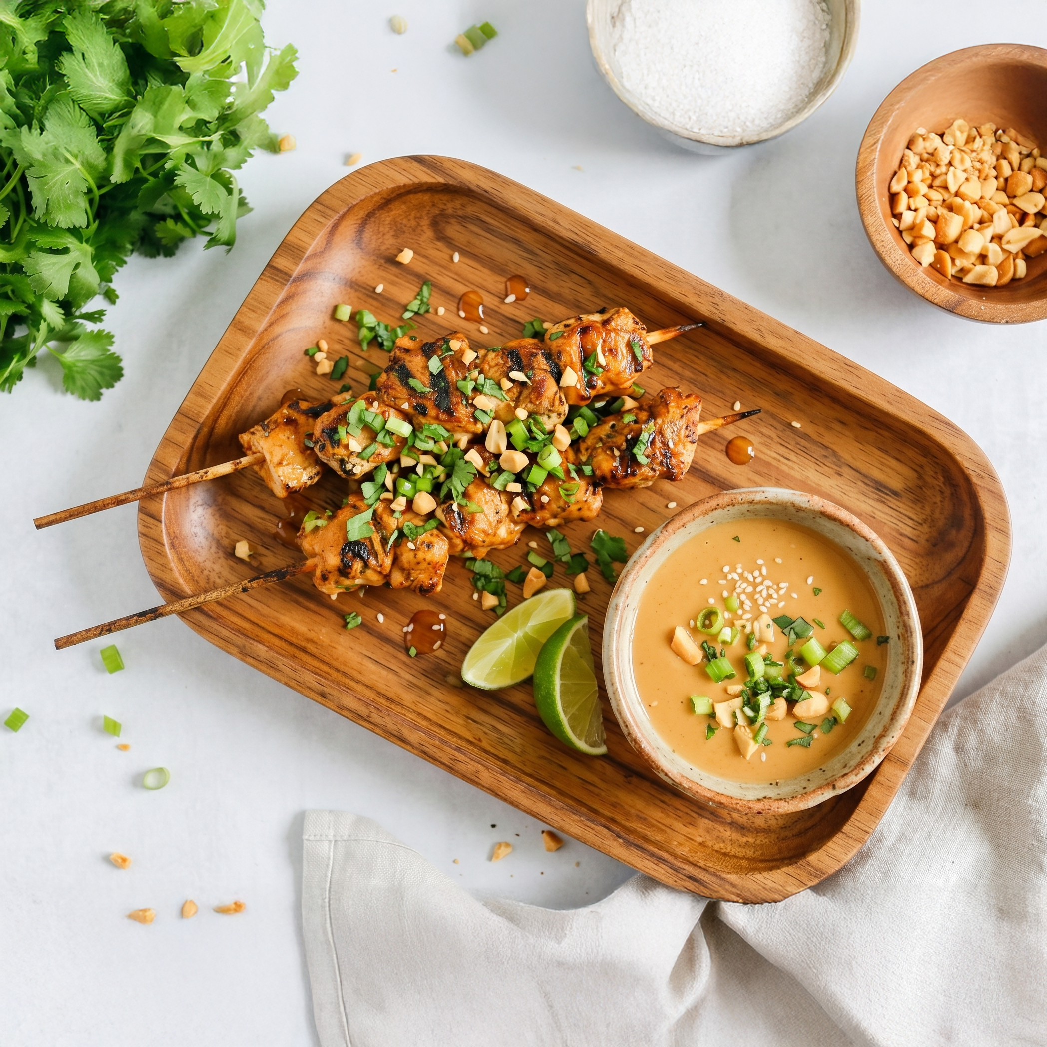Hausgemachte Satay